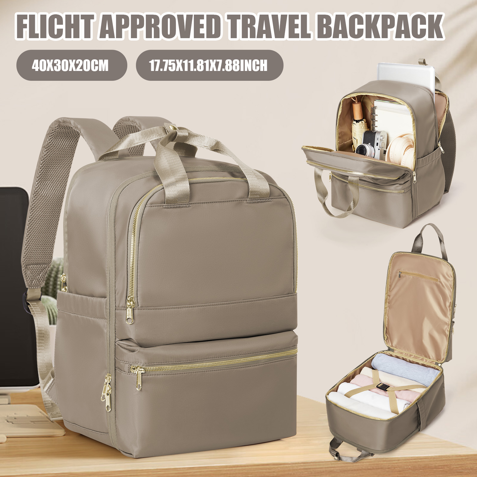 Women Bags For Office - Plecak podróżny Ryanair 40x30x20 dla kobiet,