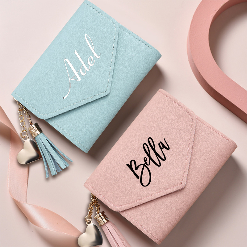 Women Bags For Eid - Spersonalizowany portfel damski skórzany portfel na