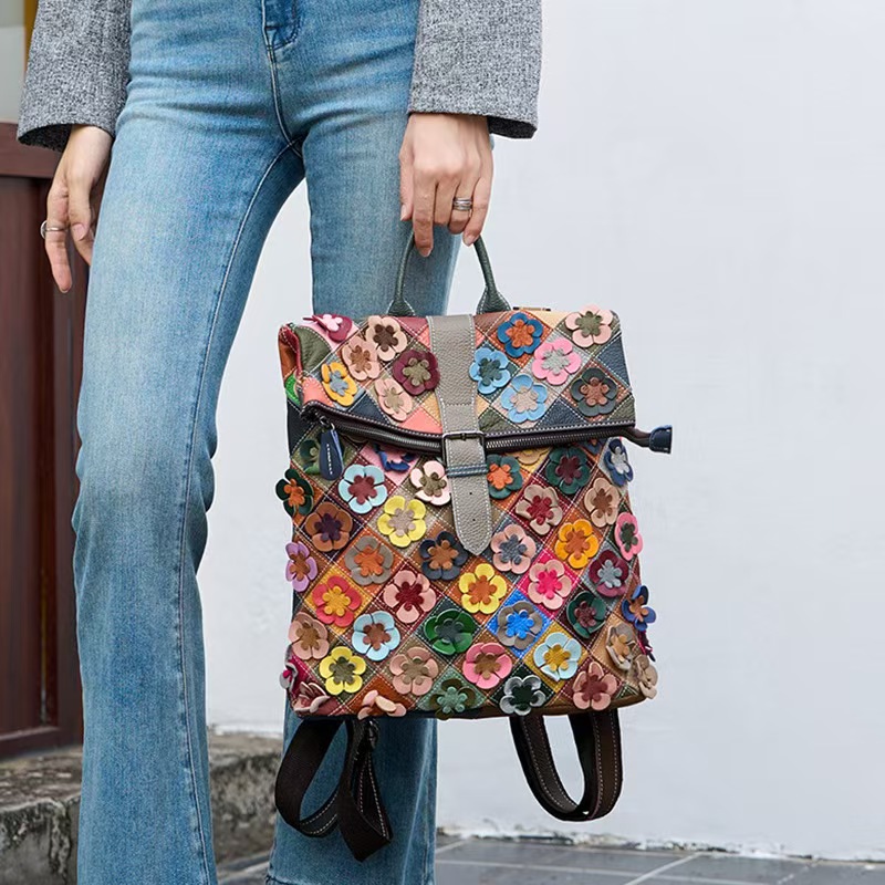Damski plecak vintage ze skóry – Women Bags Casual recenzja i cena