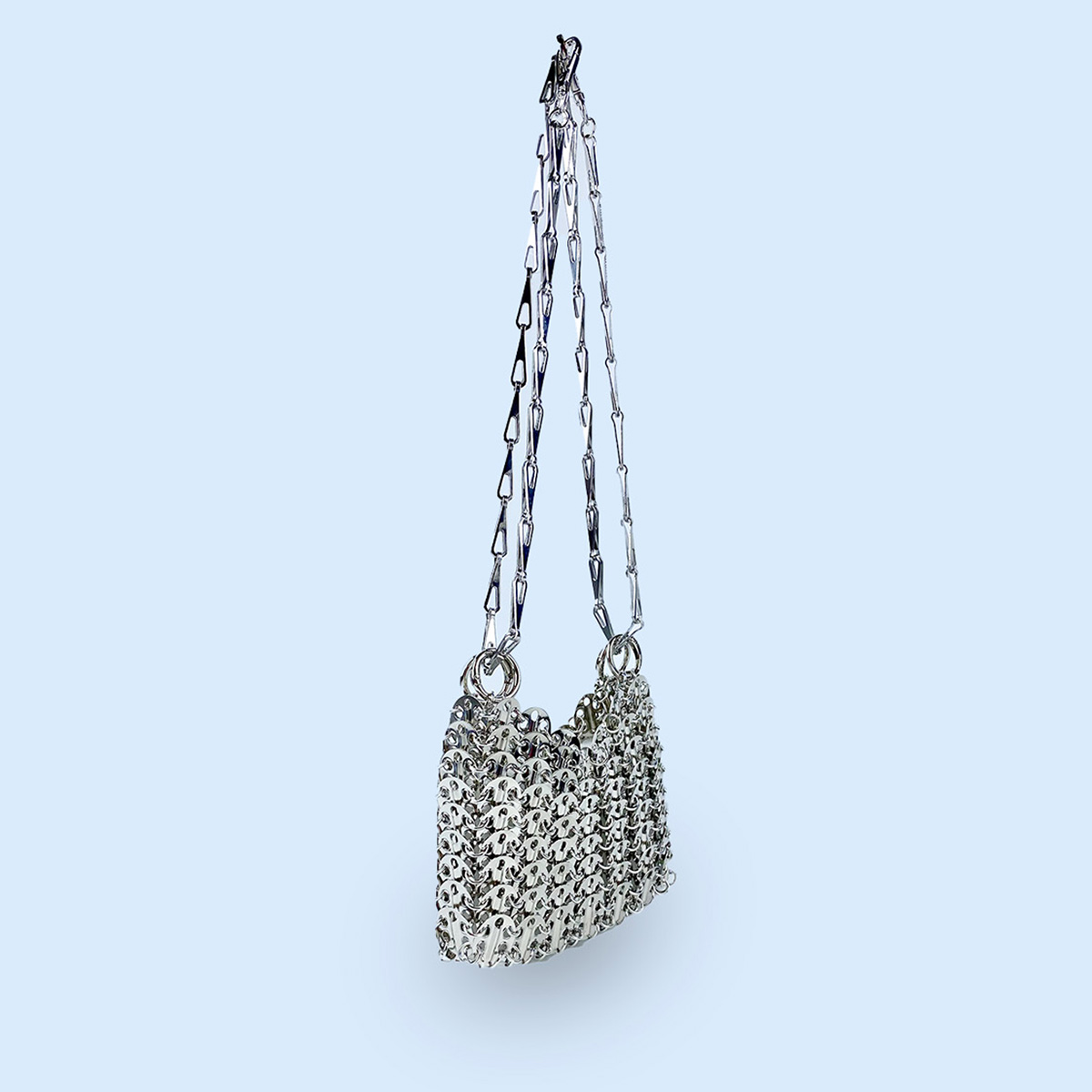 Srebrna błyszcząca torba Ręczn – Women Bags Low Price recenzja i cena