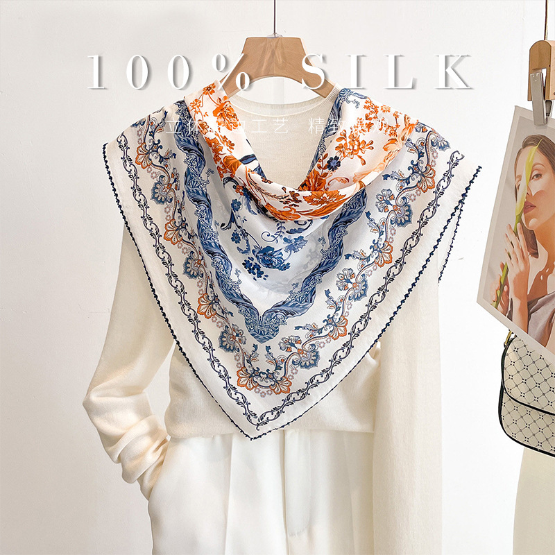 Luksusowy kwadratowy szalik ze – Women Bags Online recenzja i cena