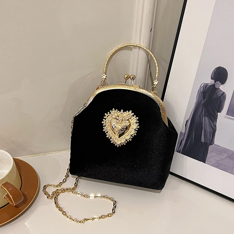 Łańcuchy Aksamitna ramka Serce – Women Bags In Sale recenzja i cena
