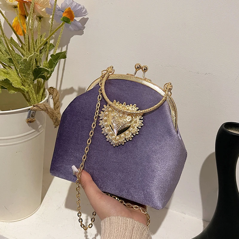 Łańcuchy Aksamitna ramka Serce – Women Bags In Sale recenzja i cena