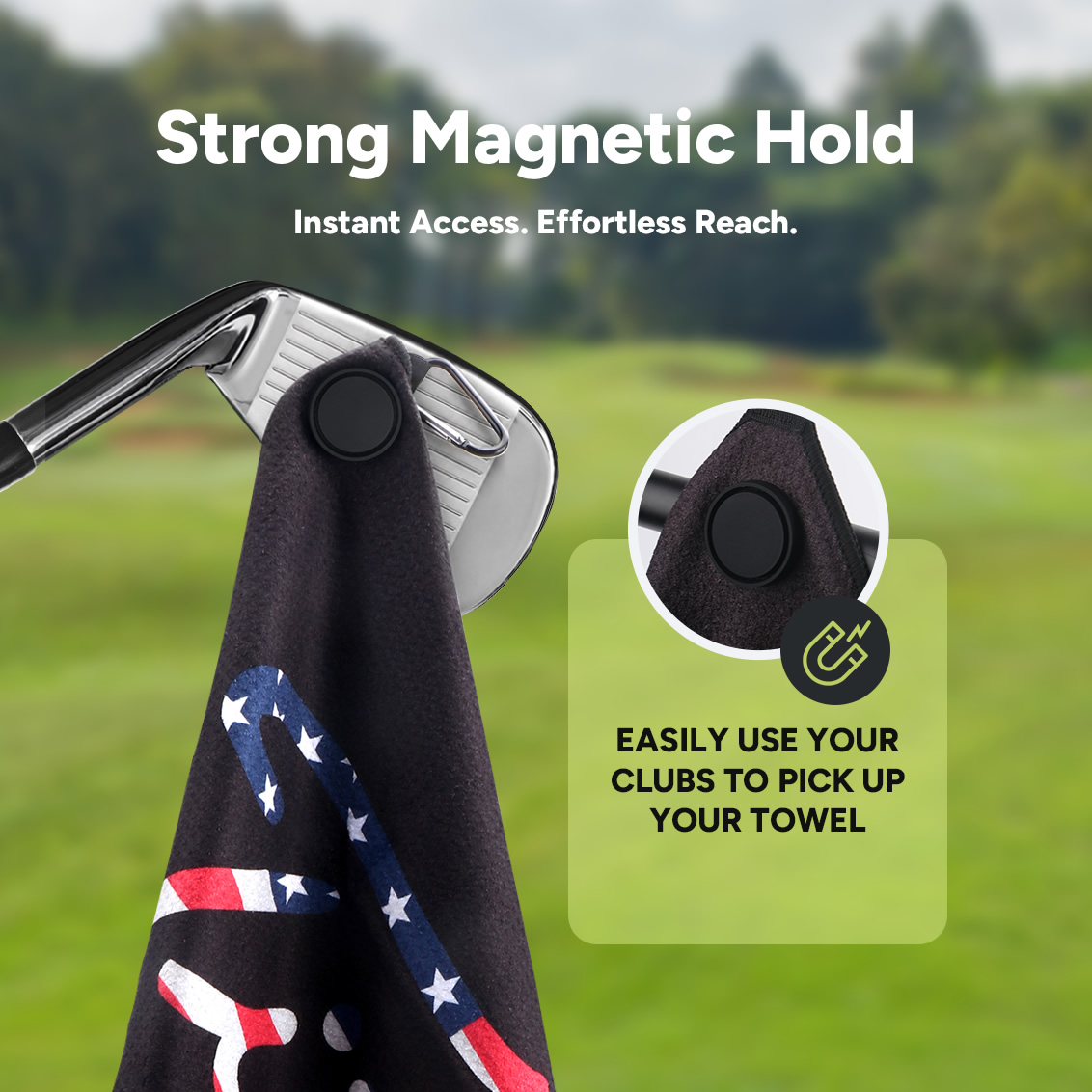 Ręcznik golfowy z flagą ameryk – Women X Bags recenzja i cena